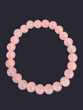 Peachy Glass Bead Bracelet